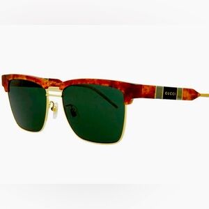 Gucci men’s tortoiseshell sunglasses 
NWT
Model GG0603S, Havana Green